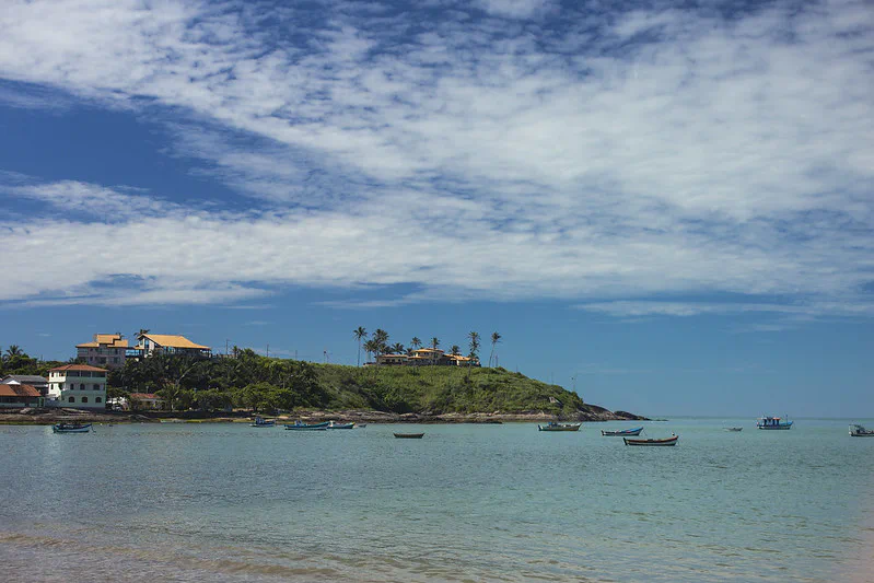 Praia Meaípe em Guarapari no Espirito Santo