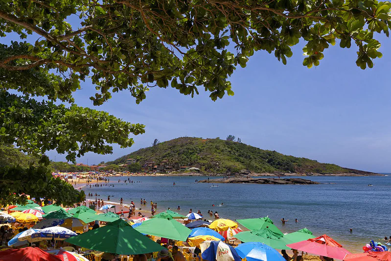 Praia Setiba em Guarapari no Espirito Santo